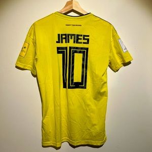 Colombia 2018 World Cup James Rodriguez soccer jersey